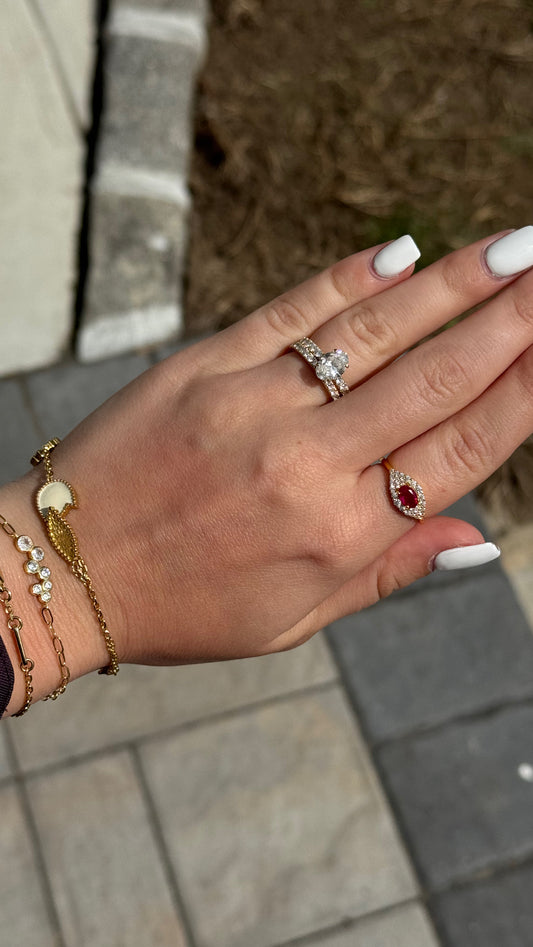 Oval Ruby ring